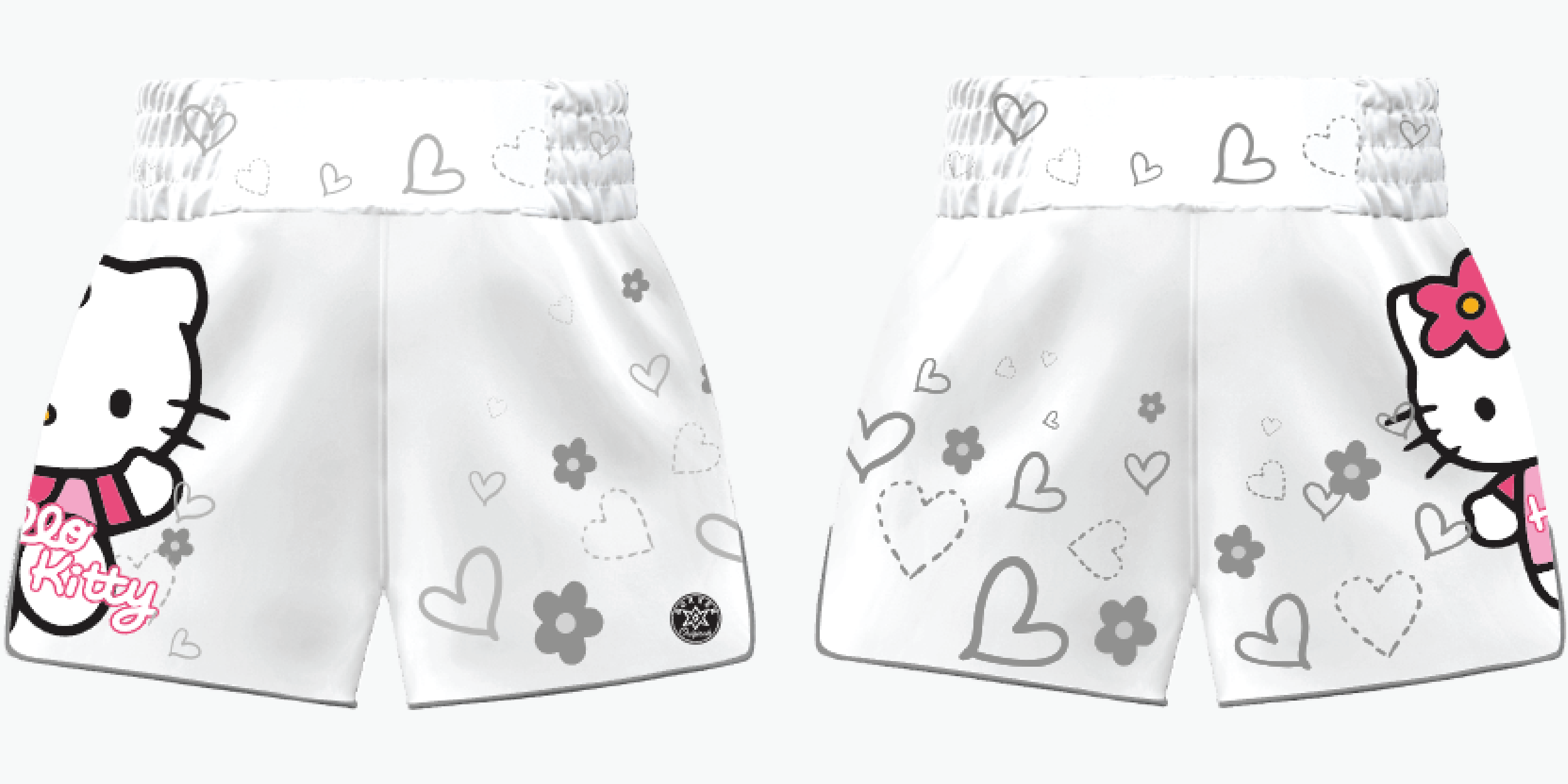 HELLO KITTY MTS | Custom Muay Thai Shorts | Boxxerworld